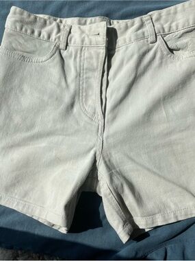 Alexander Wang Light Gray Flat Front Men's Shorts